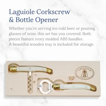 Jean Dubost Laguiole Corkscrew & Bottle Opener Set