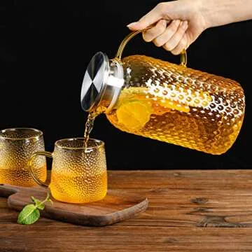Stylish PARACITY Glass Pitcher 64 oz for All Occasions