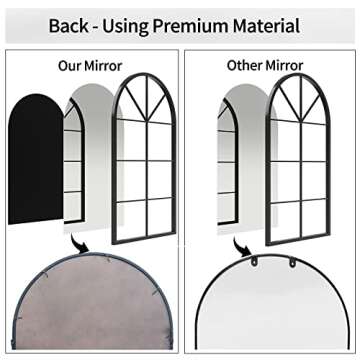 Stylish Arched Window Mirror for Home Decor