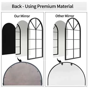 Stylish Arched Window Mirror for Home Decor