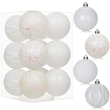 Shatterproof 12PCS Christmas Ball Ornaments for Trees