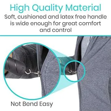 Vive Button Hook with Zipper Pull - Dressing Helper Assist Tool for Arthritis - One Hand Shirt & Coat Buttoning Aid, Disability, Handicapped, Seniors, Elderly - Limited Dexterity, Wide Grip Handle