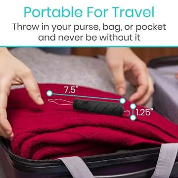 Vive Button Hook with Zipper Pull - Dressing Helper Assist Tool for Arthritis - One Hand Shirt & Coat Buttoning Aid, Disability, Handicapped, Seniors, Elderly - Limited Dexterity, Wide Grip Handle