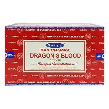 Dragon's Blood Incense Sticks and Incense Stick Holder Bundle Insence Insense Satya Incense