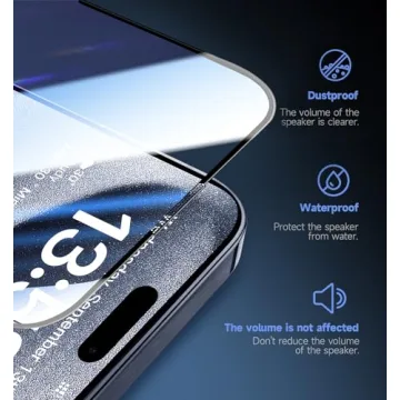 MAGIC JOHN Tempered Glass Screen Protector for iPhone 15 Pro