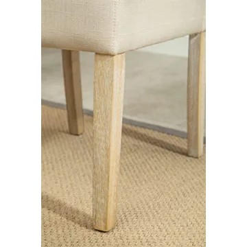 Stylish Solid Wood Tufted Parsons Dining Chairs Set