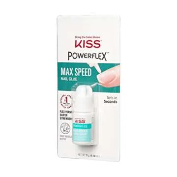 KISS PowerFlex Maximum Speed Nail Glue - Strong Adhesive for Perfect Nails