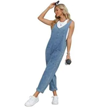 Stylish MAOECO Denim Jumpsuits for Women - Comfort & Fashion