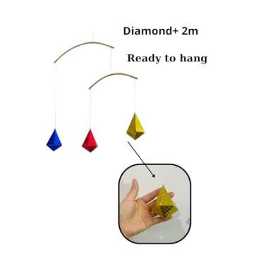 Set of 4 portable montessori - Munari, Gobbi, Octahedron, Dancers. Montessori mobile, Baby mobile, Hanging mobile baby boy and girl