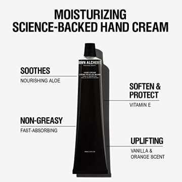 Grown Alchemist Hand Cream Vanilla and Orange Peel. Non-Greasy Moisturizer that Soothes and Softens Hands (65ml)