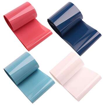 SILPECWEE 10 Rolls Starry Sky Star Nail Foil Stickers Tips Frosted Solid Color Nail Transfer Decals Manicure DIY Kit (1.57inches×39.4inches)