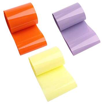 SILPECWEE 10 Rolls Starry Sky Star Nail Foil Stickers Tips Frosted Solid Color Nail Transfer Decals Manicure DIY Kit (1.57inches×39.4inches)