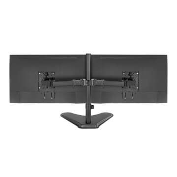 Mount-It! Dual Monitor Stand for Desk - Double Monitor Mount for 2 Screens up to 32 Inch and 17 Lbs ...