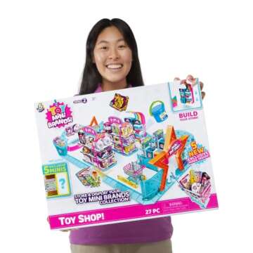 Mini Brands 5 Surprise Toy Mini Toy Shop Playset by ZURU (Series 2) Exclusive and Mystery Collectibles