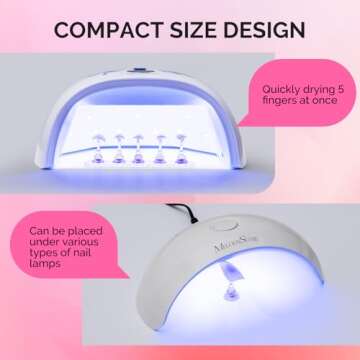 MelodySusie Nail Stand Set for Easy Nail Art Supplies