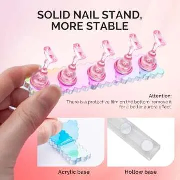 MelodySusie Nail Stand Set for Easy Nail Art Supplies