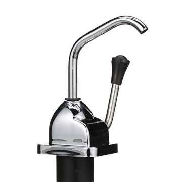 Valterra - RP800 Rocket Hand Pump for RV, Camper Holding Tank Faucet Pump - Chrome