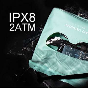 LAQ DESIGN Perspective Waterproof Storage Dry Bag with Shoulder Strap for Outdoor Adventures