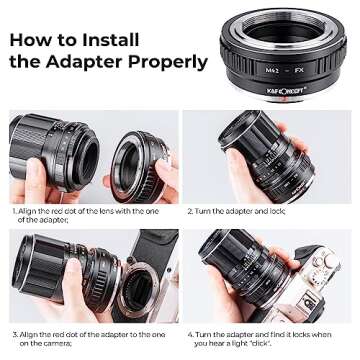 K&F Concept M42 Lens Adapter for Fujifilm X Cameras
