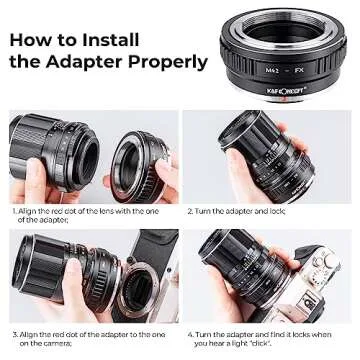K&F Concept M42 Lens Adapter for Fujifilm X Cameras