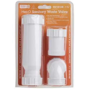 Wavin BV1B/UB HepvO Sanitary Waste Valve - 1-1/2"