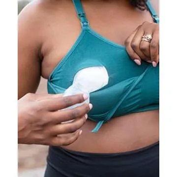 Sublime Hands-Free Nursing & Pumping Sports Bra - Teal, Medium