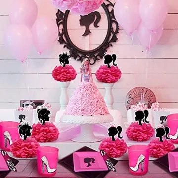 Palksky Lovely Pink Table Centerpieces for Birthday Parties