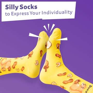 TC9SOCKS Funny Dress Socks Crazy Meme Novelty Socks Silly Cool Crew Socks Fun Groomsmen Gifts