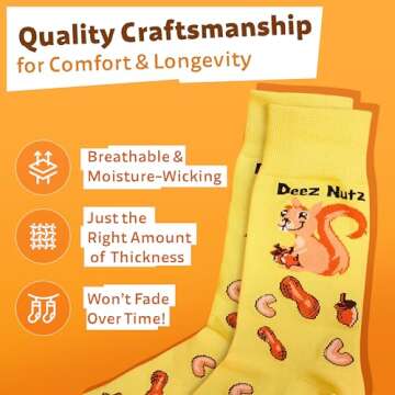Funny Dress Socks - TC9SOCKS Novelty Meme Crew Socks