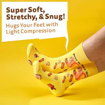 Funny Dress Socks - TC9SOCKS Novelty Meme Crew Socks
