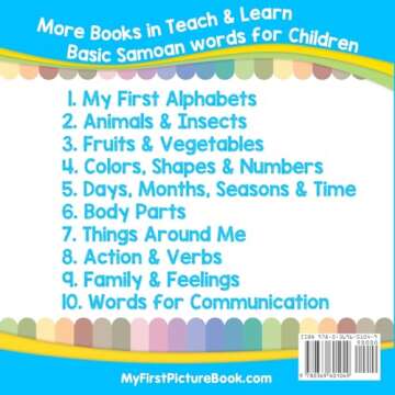 My First Samoan Alphabets Picture Book with English Translations: Bilingual Early Learning & Easy Te...