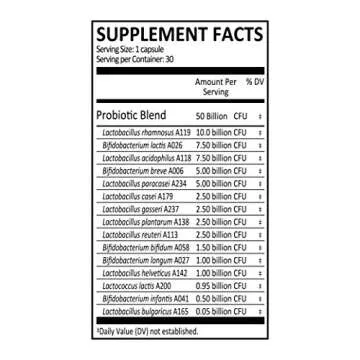 Genuine Health Probiotics, 50 Billion CFU, Daily Care, 15 Diverse Strains, Soy Free, Gluten Free, Vegan Delayed-Release Capsules for Advanced Gut Health, 30 Count