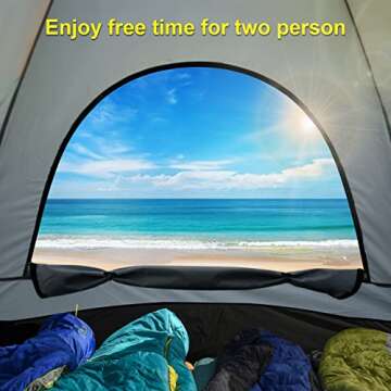 Truck Bed Tent, 5.2'-6.8' Pickup Truck Tent, PU2000mm Waterproof Double Layer for 2 Person, Large Space with Portable Storage Bag, Truck Bed Camper for Outdoor Camping Fishing Hiking Traveling