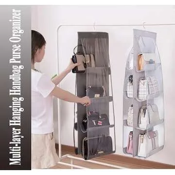 AARAINBOW Handbag Organizer - 8 Pockets, Space Saving