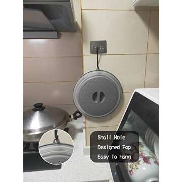 WENWELL Collapsible Microwave Splatter Cover - BPA-Free