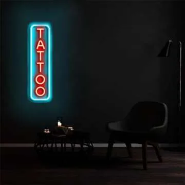 ZHZQWLJWJ Custom Tattoo LED Neon Sign for Decoration