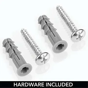 mDesign Plastic Wall Mount Mail and Key Holder with 5 Hooks, Hanger Rack Shelf for Home Entryway, Mudroom, Kitchen, Hold Letters, Cards, Magazines, Coats, Umbrellas, Ligne Collection - Clear