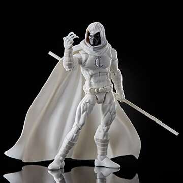 Marvel Hasbro Legends Series 6-inch Collectible Moon Knight Action Figure Toy, Ages 4 and Up