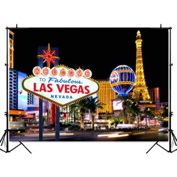 Las Vegas Backdrop 7x5ft for Casino Party Decoration