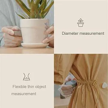 Digital Tape Measure Rechargeable Small Smart Long Distance Rolling Measuring Tool for Flat Curved Diameter Odd Shape High Precision Father's Gift