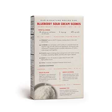 King Arthur, Blueberry Sour Cream Scone Mix, Signature Recipes, Non-GMO Project Verified, Certified Kosher, 14 Ounces