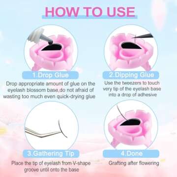 Glue Rings INFILILA 200PCS Glue Rings for Eyelash Extensions Disposable Rings for Lashes Lovely Heart Shape Lash Extension Supplies for Eyelash Extension Lash Glue Holder Fanning Ring Holder