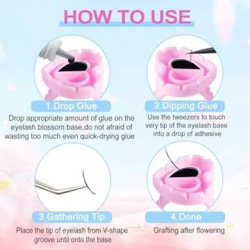 Glue Rings INFILILA 200PCS Glue Rings for Eyelash Extensions Disposable Rings for Lashes Lovely Heart Shape Lash Extension Supplies for Eyelash Extension Lash Glue Holder Fanning Ring Holder