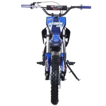 X-PRO 125cc Kids Dirt Bike Pit Bike Youth Dirt Pit Bike with 4-Speed Semi-Automatic Transmission, Bi...