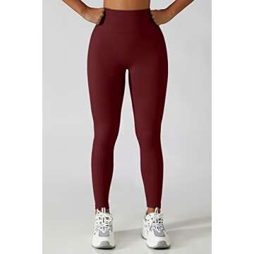 QINSEN High Waisted Seamless Leggings for Women