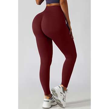 QINSEN High Waisted Seamless Leggings for Women