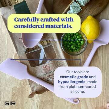 GIR: Get It Right - 5 Piece Silicone Utensil Set - Ladle, Spatula, Flip, Spoon & Spoonula,Non-stick, Heat Resistant - Dishwasher Safe - Kitchen Utensils - Baking Supplies - BPA & BPS Free - Sprinkles