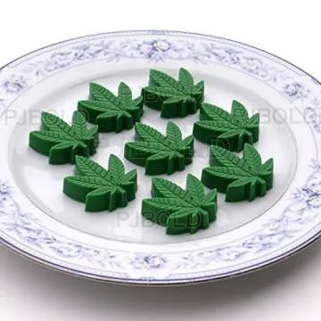Versatile Marijuana Pot Leaf Silicone Candy Mold Set