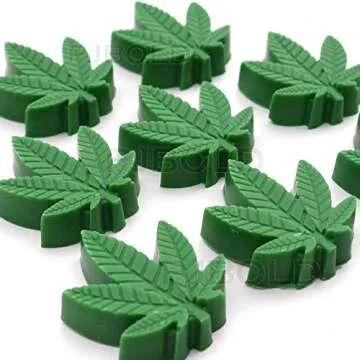 Versatile Marijuana Pot Leaf Silicone Candy Mold Set