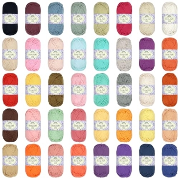 JubileeYarn Lacery Yarn - Bulky Weight Cotton - 100g/Skein - Variety Pack - 4 Skeins